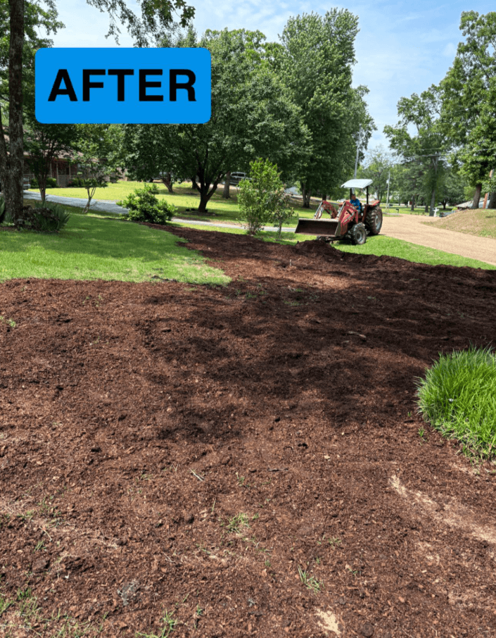 Finished landscaping cleanup in Hot Springs AR
