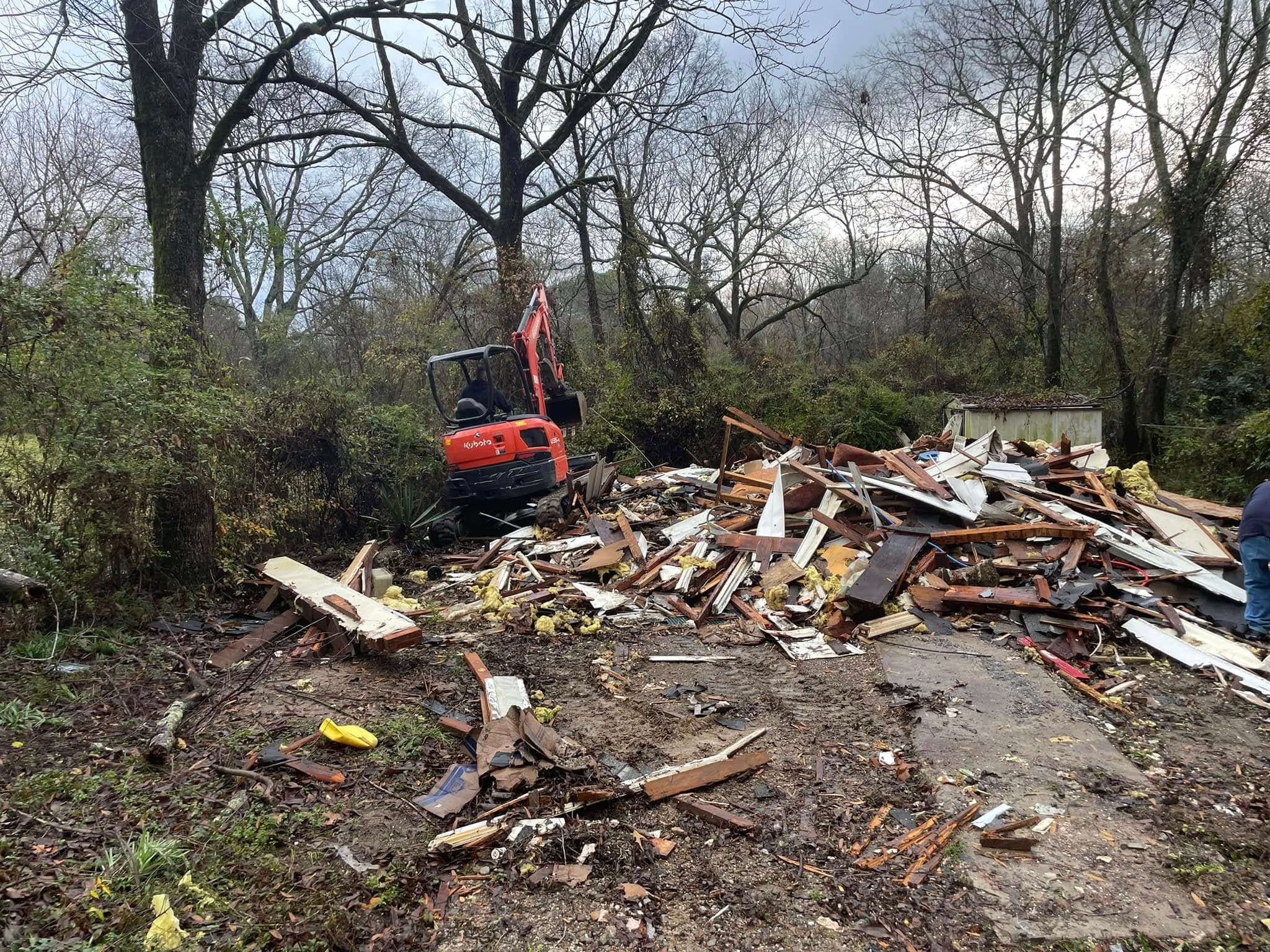 Property cleanup project in Central Arkansas